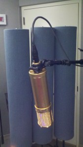 Lawson L47 tube condenser microphone profile view