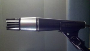 Ampex 3001 cardioid moving coil microphone featuring a Shure Unidyne element