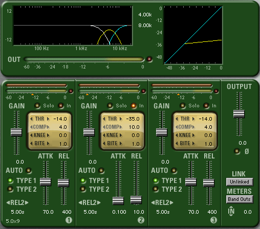 McDSP MC4000 plugin implemented as a de-esser