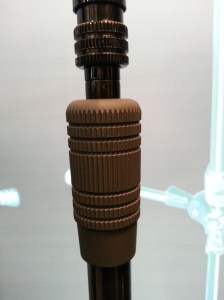 Ergonomic grip for telescoping vertical pole