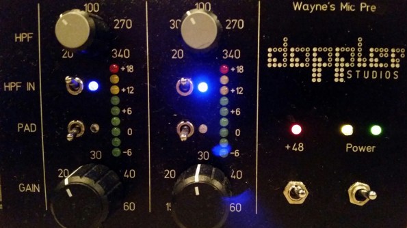 Custom Microphone Preamplifiers at Doppler Studios in Atlanta, Georgia